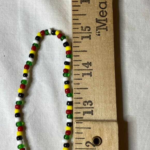 1970s Zuni Beaded Kachina Necklace Southwestern Vintage Art - Picture 13 of 14